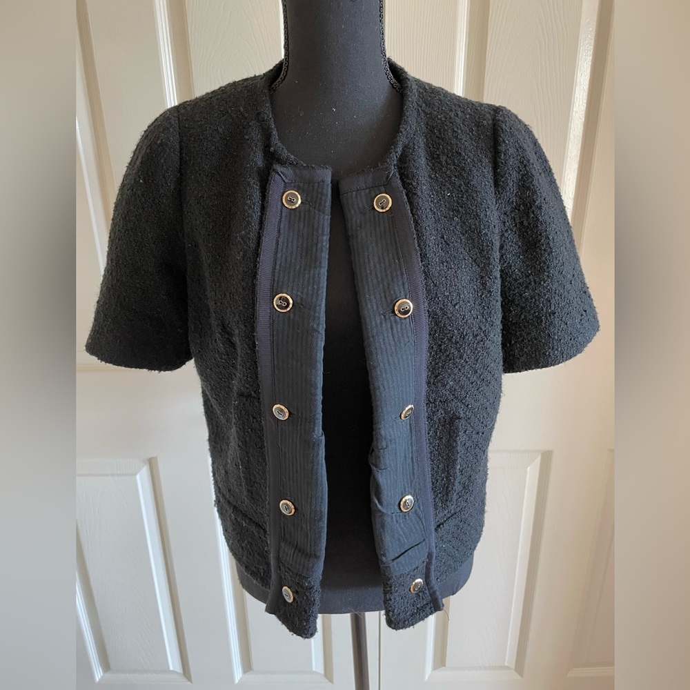 Black Boucle Jacket by Cidra for Anthropologie